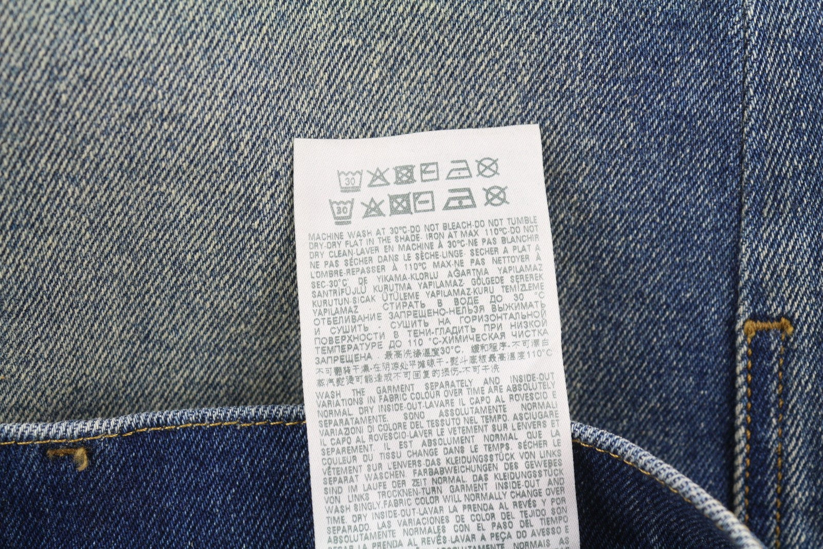 DIESEL 1983 09D82 Men Jeans W29/L30 Blue Faded Skinny Fit High Waist Zip Denim