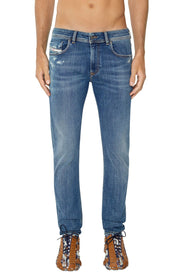 DIESEL 1979 Sleenker 09E43 Men Jeans W30/L32 Blue Distress Skinny Fit RRP$225