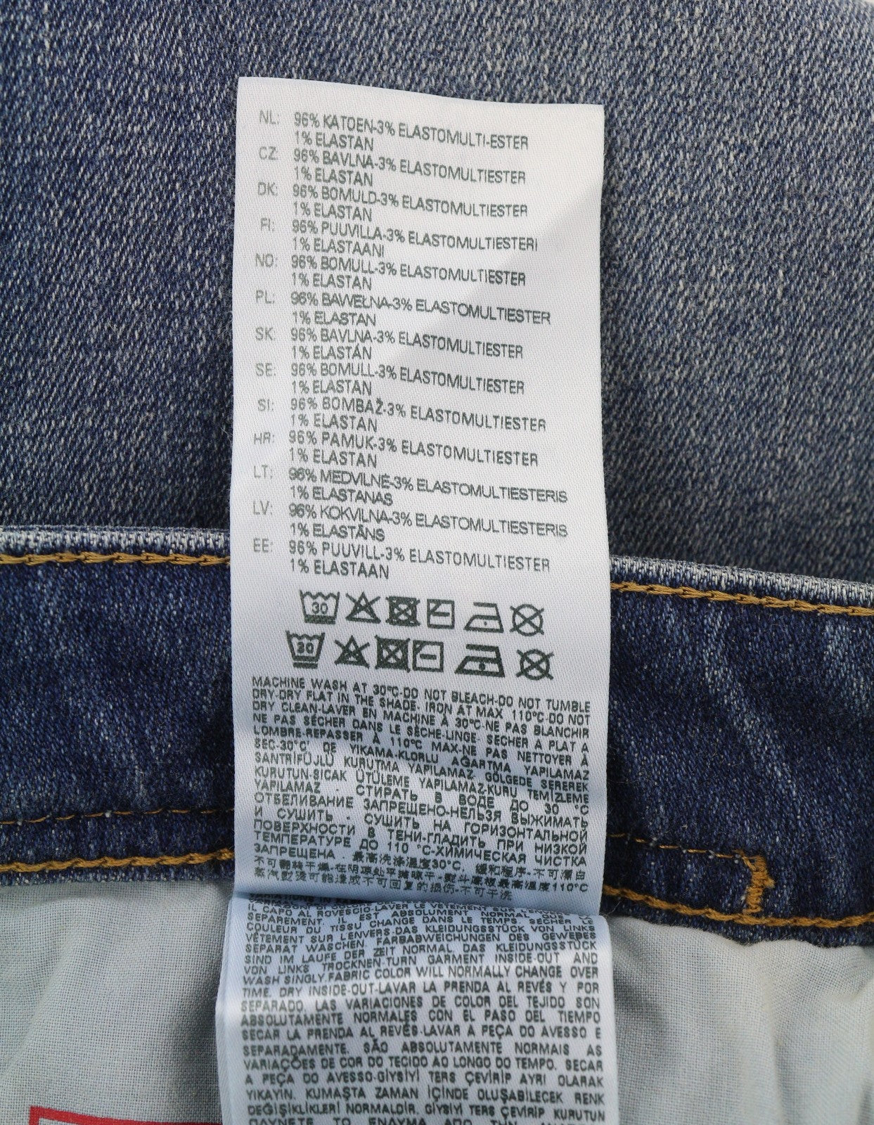 DIESEL 1979 Sleenker 09E43 Men Jeans W30/L32 Blue Distress Skinny Fit RRP$225