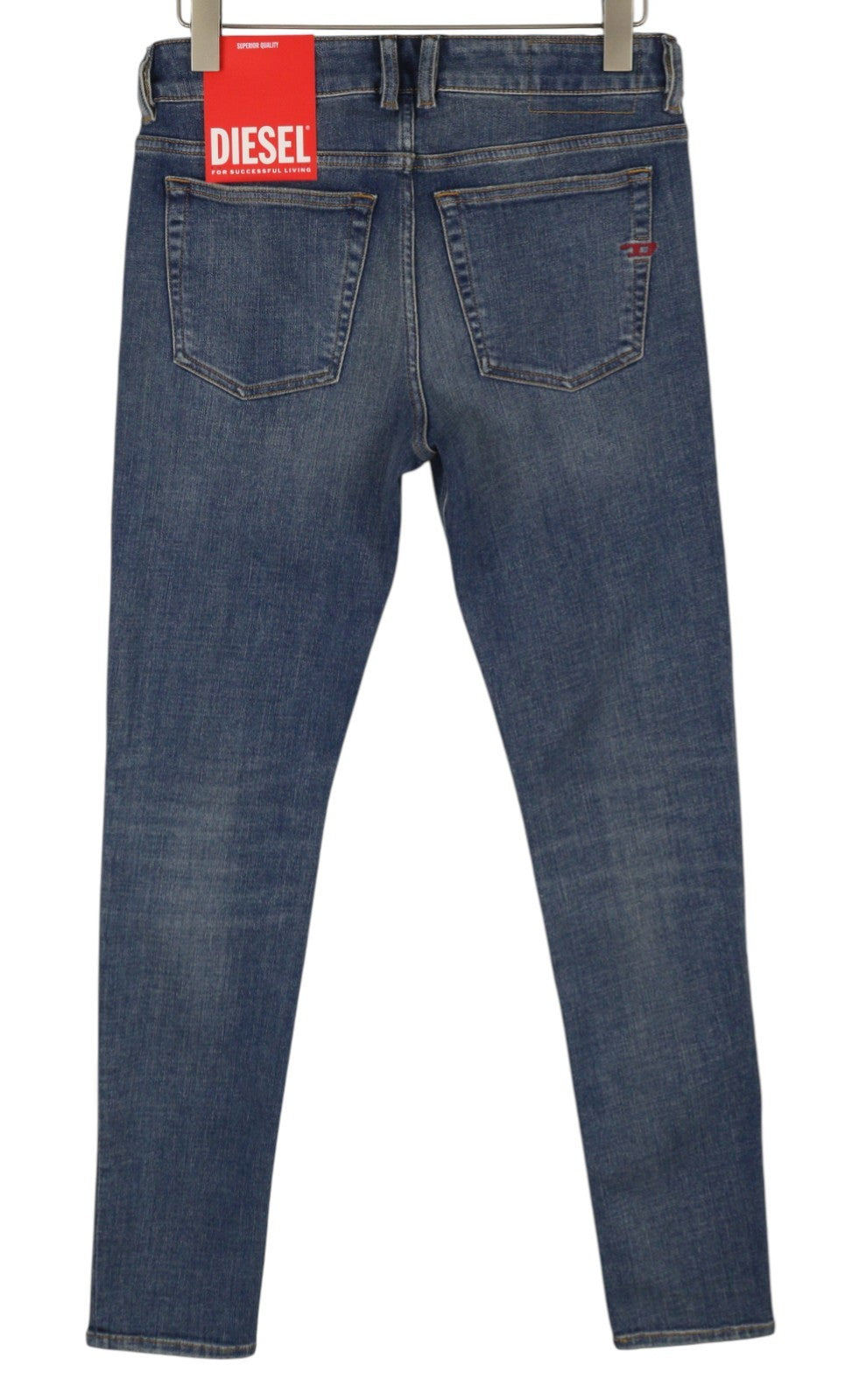 DIESEL 1979 Sleenker 09E43 Men Jeans W30/L32 Blue Distress Skinny Fit RRP$225