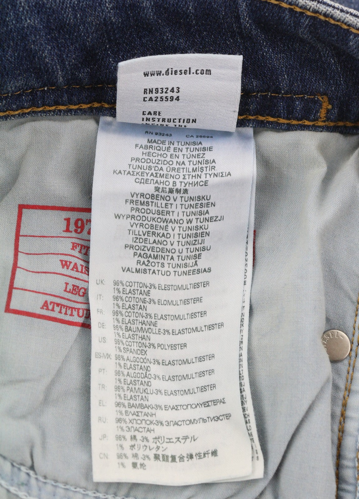 DIESEL 1979 Sleenker 09E43 Men Jeans W30/L32 Blue Distress Skinny Fit RRP$225