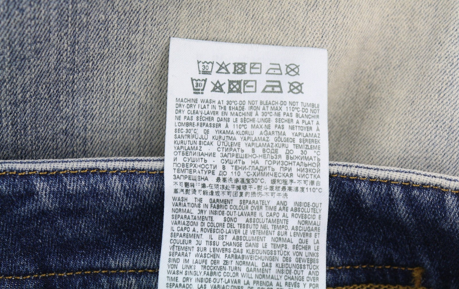 DIESEL 1979 Sleenker 068BI Men Jeans W32/L34 Distress Aged Look Skinny RRP€319