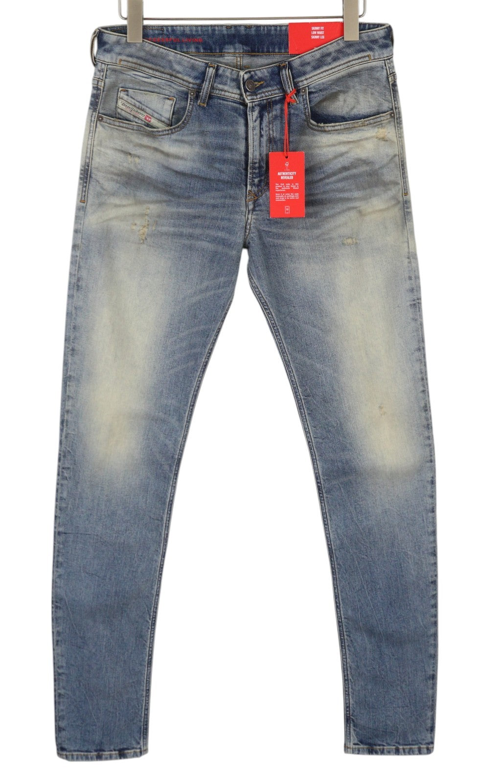 DIESEL 1979 Sleenker 068BI Men Jeans W32/L34 Distress Aged Look Skinny RRP€319