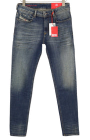 DIESEL 1979 Sleenker 09D94 Men Jeans W31/L32 Blue Aged Look Skinny Low RRP€255