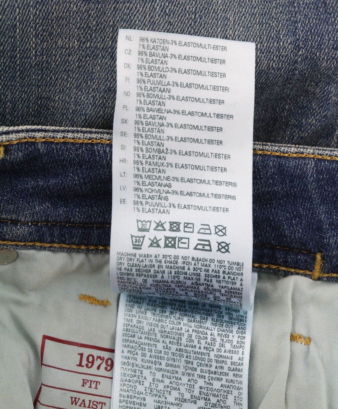 DIESEL 1979 Sleenker 09D94 Men Jeans W31/L32 Blue Aged Look Skinny Low RRP€255