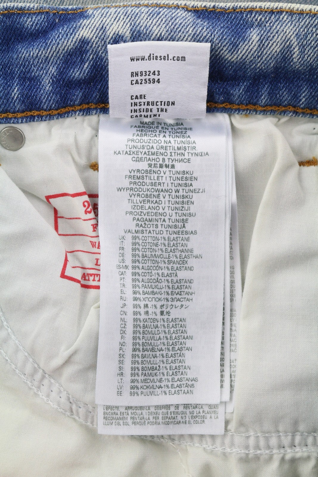 DIESEL 2005 D-Fining 09E86 Men Jeans W31/L34 Blue Distress Regular RRP£220