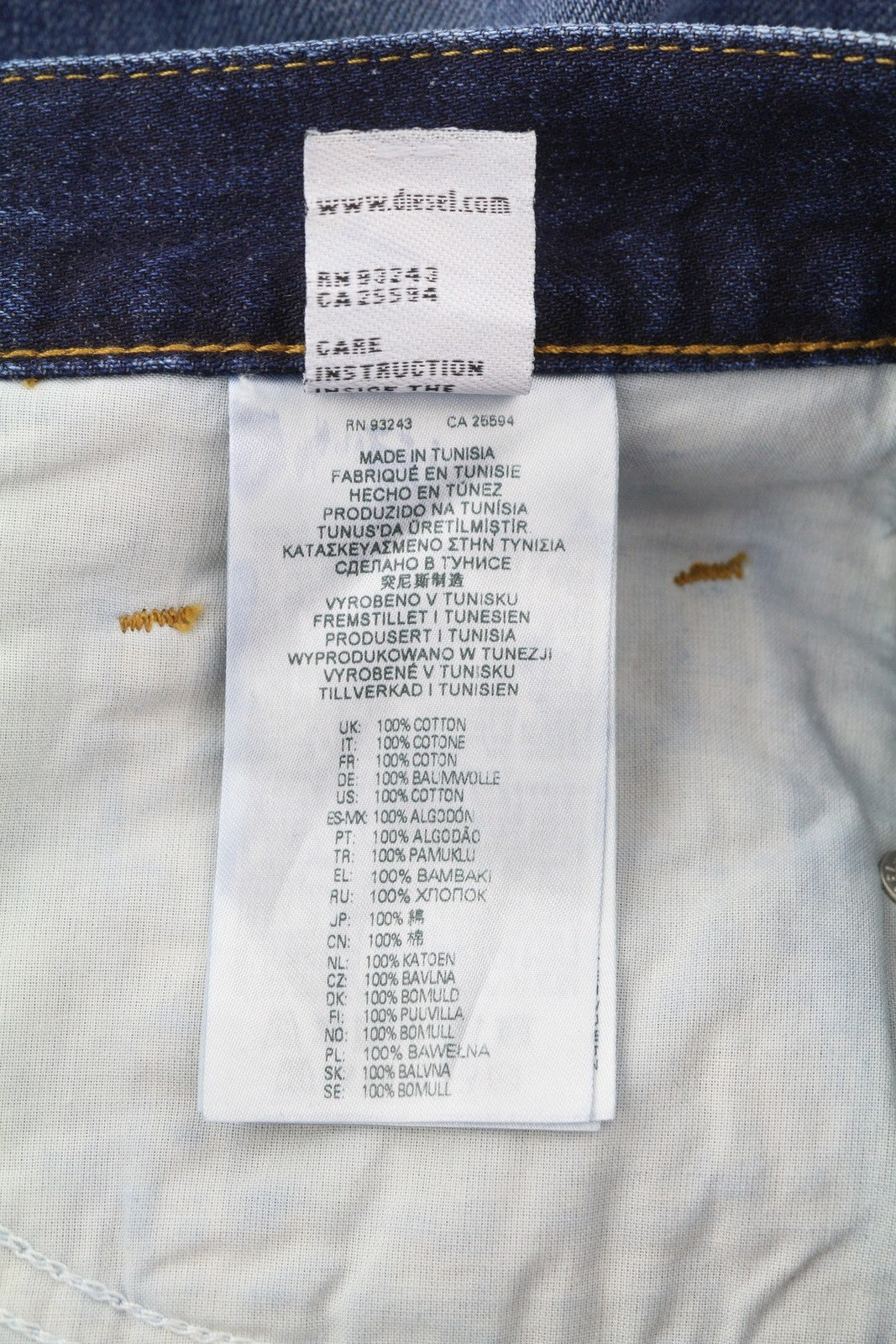 DIESEL 2020 D-Viker 09C64 Men Jeans W31/L32 Blue Faded Regular Straight RRP€225