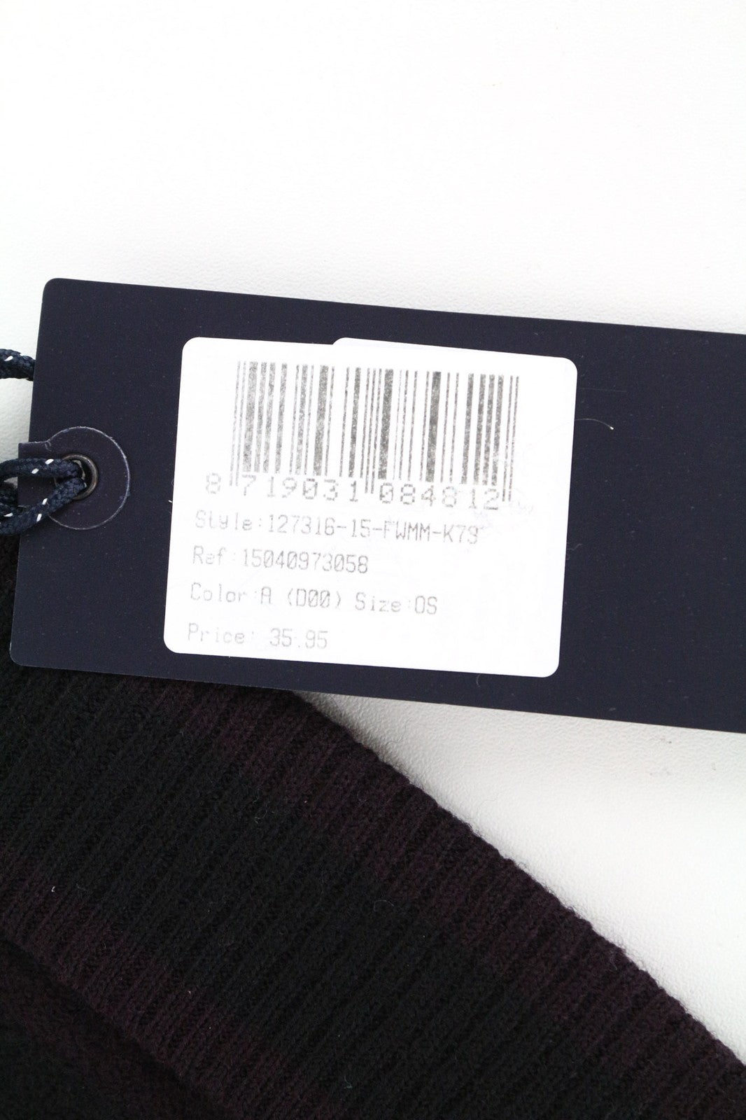 SCOTCH & SODA Men's OS Wool Beanie Duo Purple Blue Stripe Winter Set