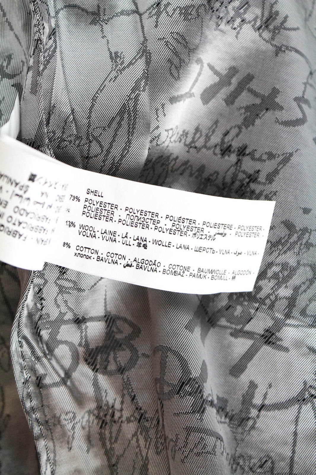 DESIGUAL Innocense Women's Coat ~38 Black Wool Cotton Blend Double Front