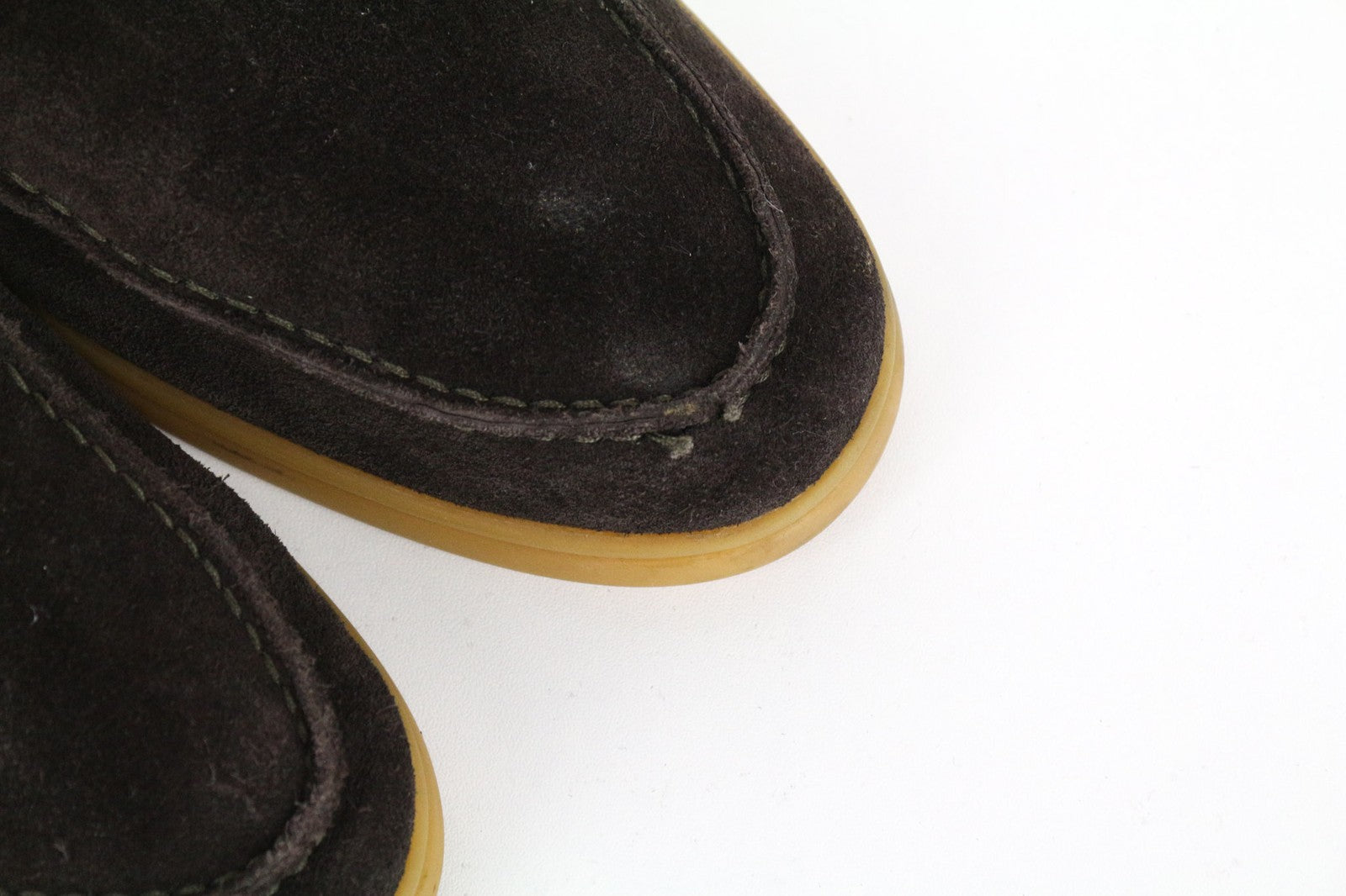 SUITSUPPLY Men's EU44 Dark Brown Suede Leather High-Top Dress Lace Shoes