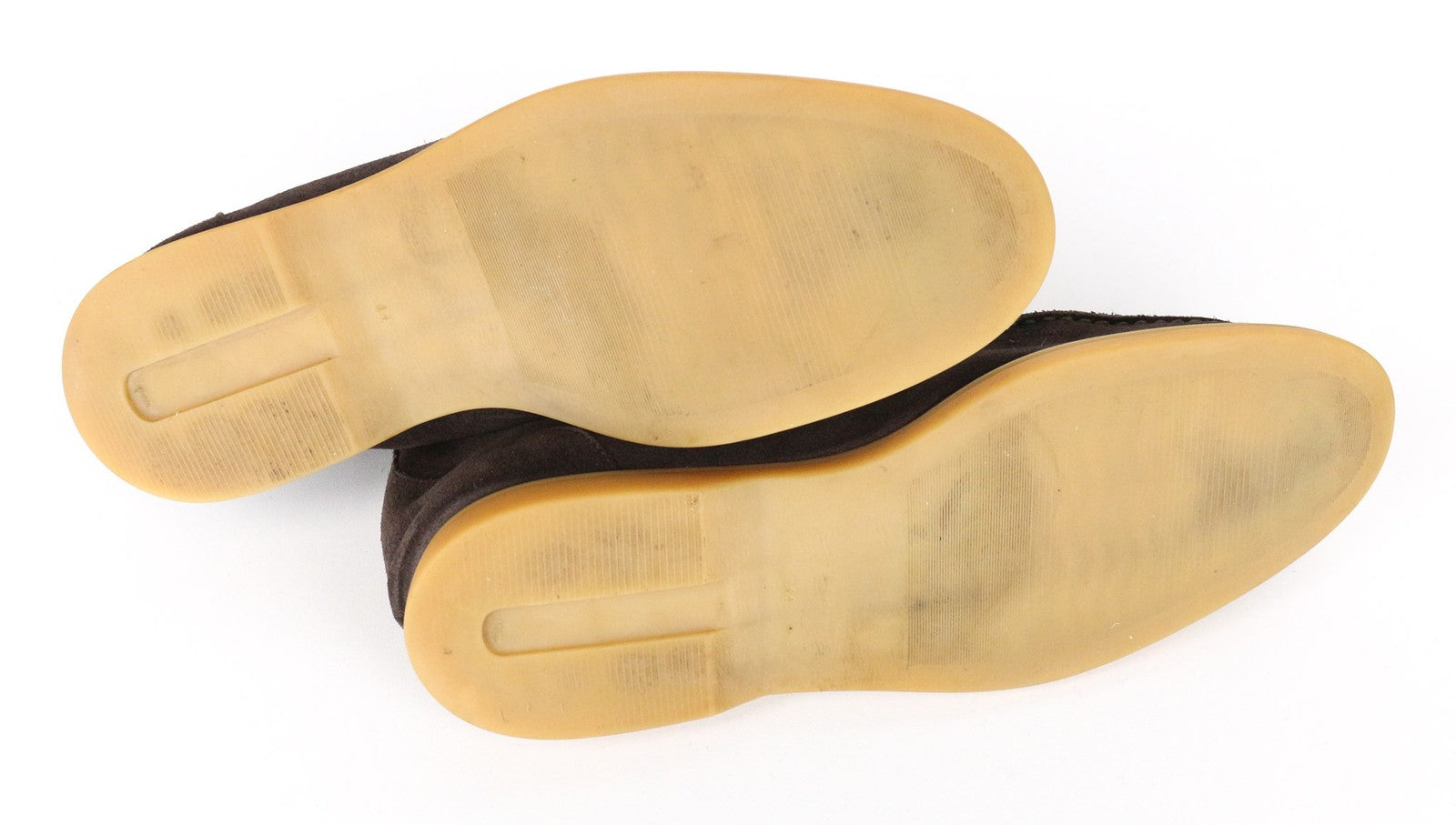 SUITSUPPLY Men's EU44 Dark Brown Suede Leather High-Top Dress Lace Shoes