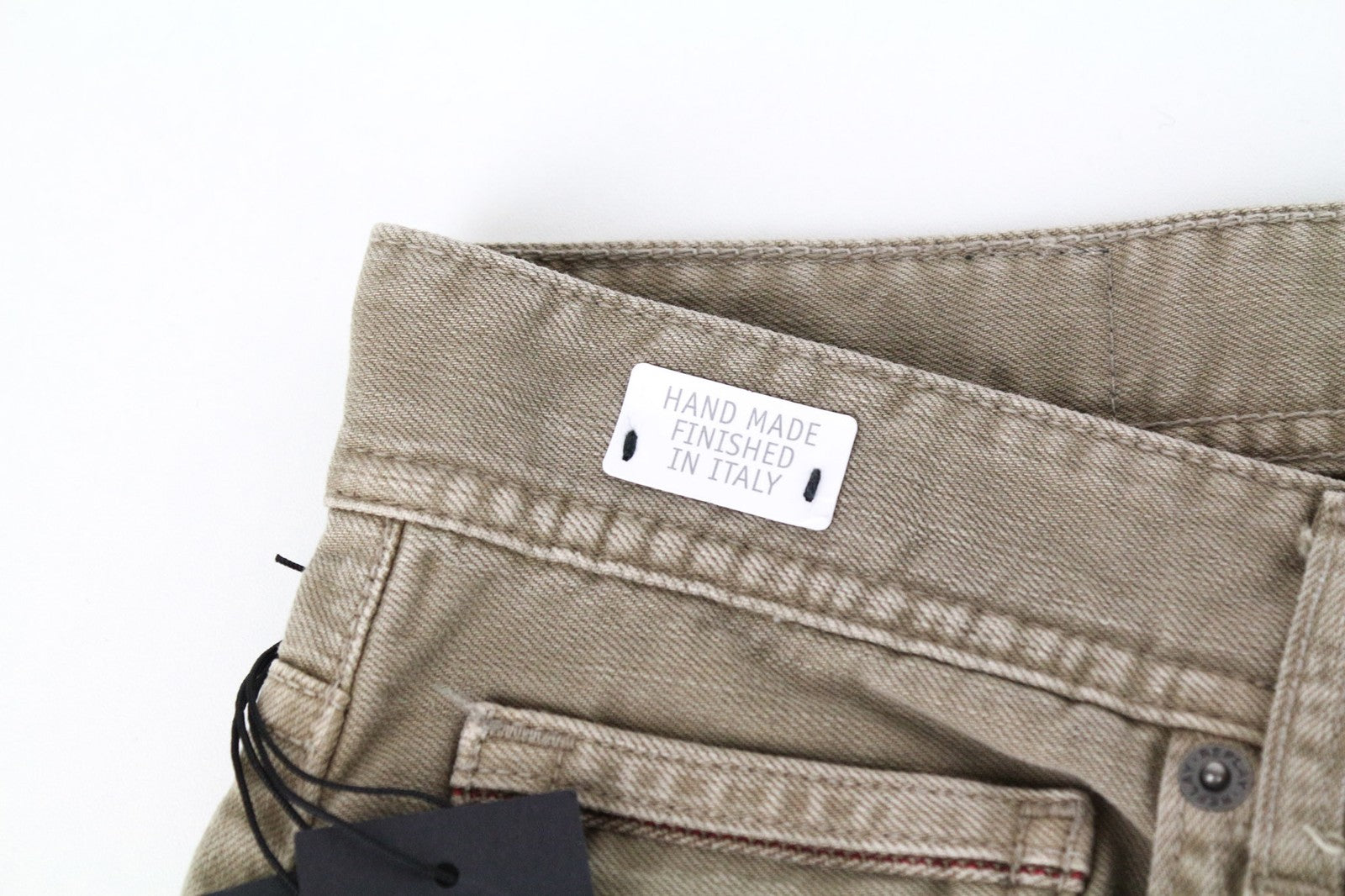 REPLAY Grover Men's W30/L34 Brown Straight Fit Button Cotton Stretch Jeans