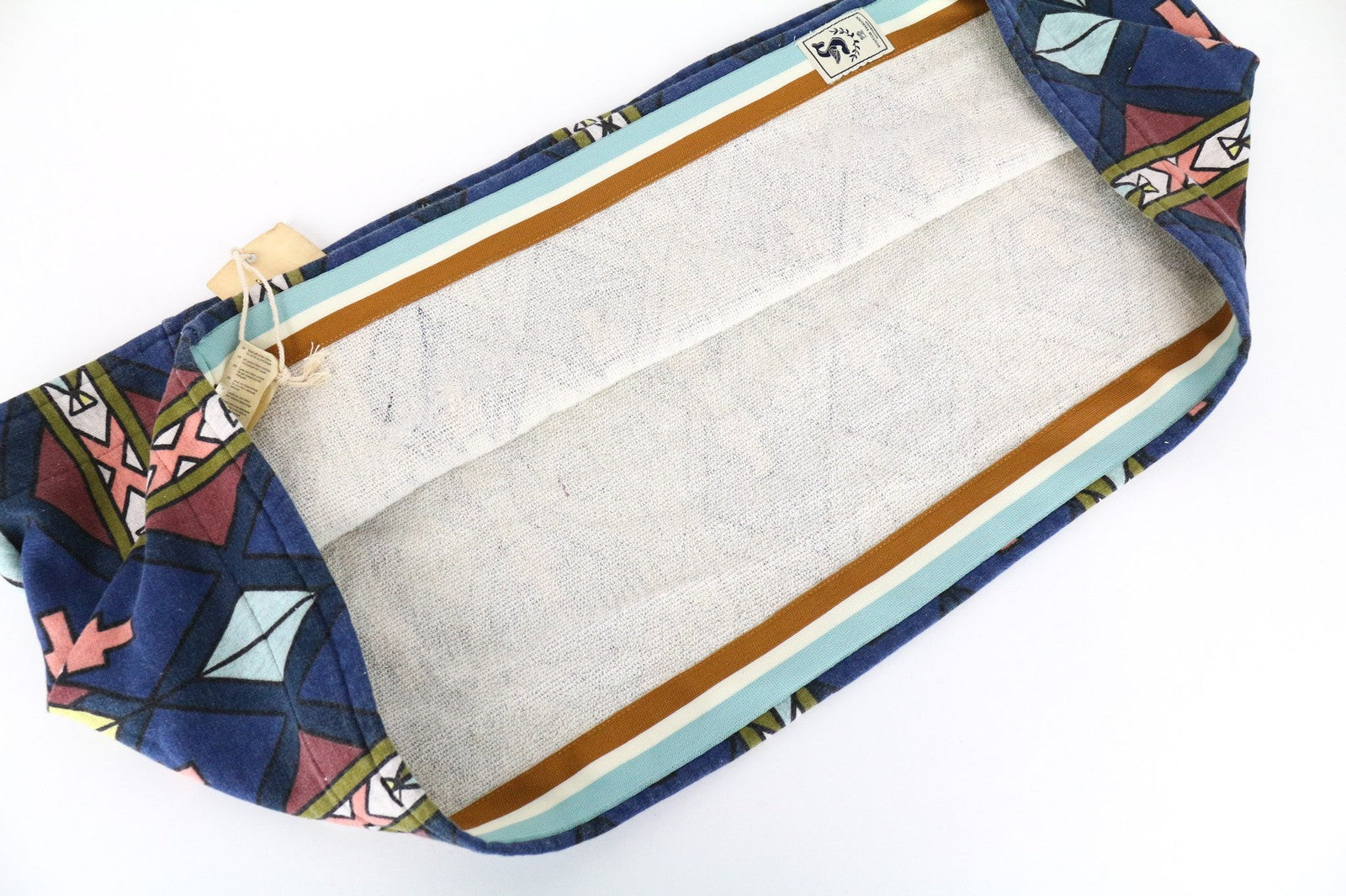 SCOTCH SHRUNK Boys' OS Blue Cotton Circular Patterned Scarf