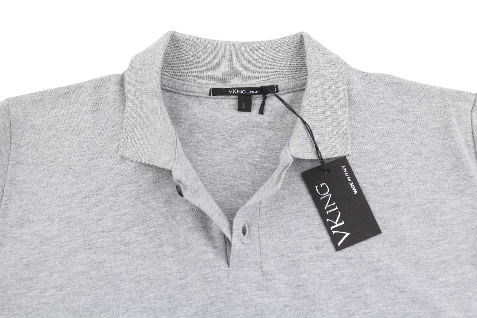 Grey Cotton Polos