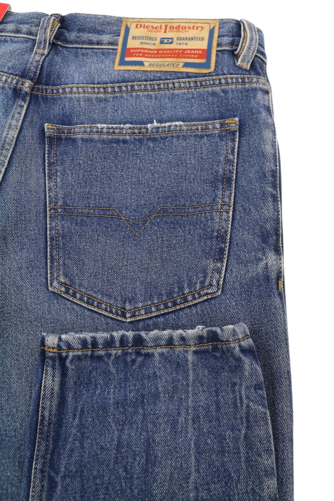 DIESEL 1995 09E02 Men Jeans W30/L32 Blue Distress Ripped Slim Straight RRP$375