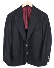 SUITSUPPLY La Spalla Men's Blazer UK56S Grey Pure Wool Classic Single Breasted