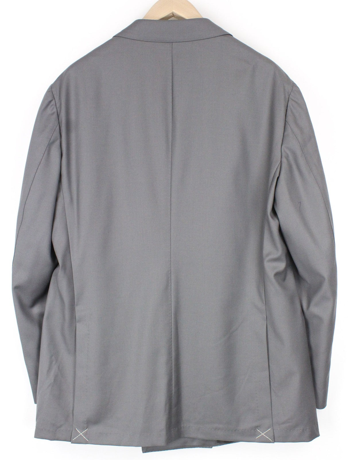 SUITSUPPLY Havana Men's Blazer UK46R Grey Wool S110 Double-Breasted Slim