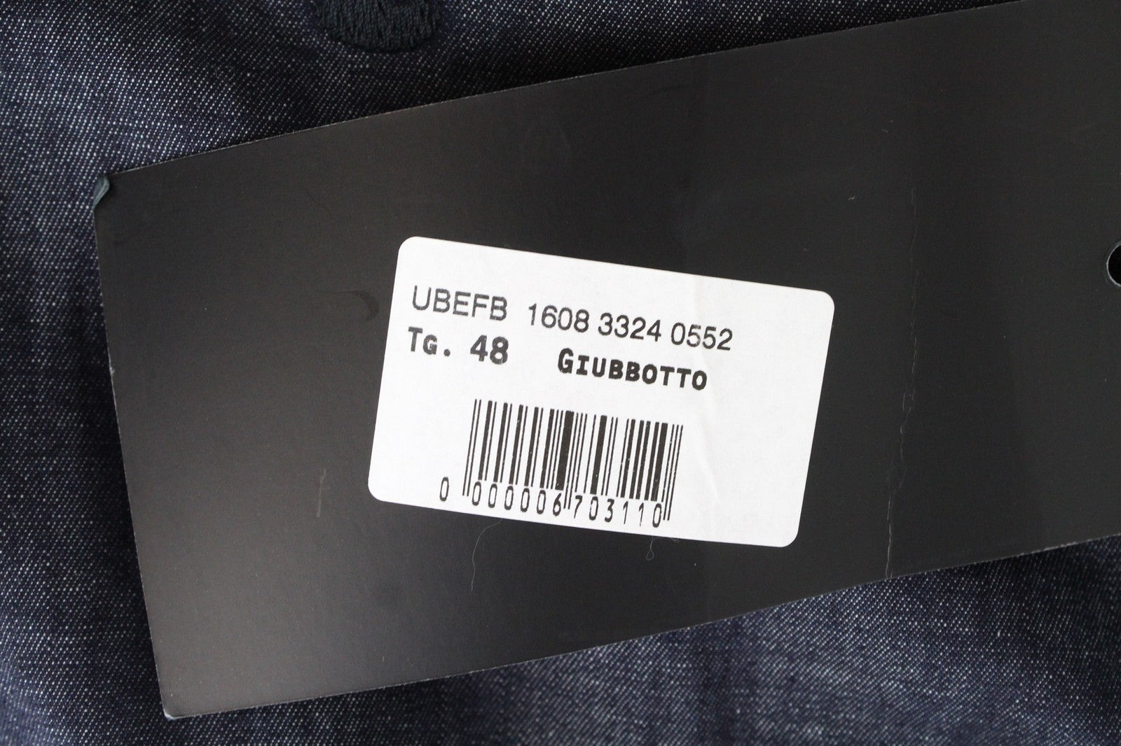 RICHMOND Men's Jacket IT48 Linen Cotton Blue Lightweight Melange Bomber