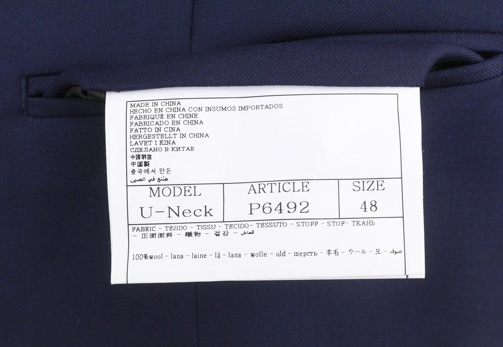 Suit U-Neck Tux