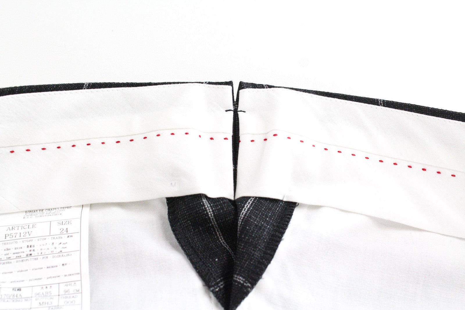 SUITSUPPLY Brescia Men's Trousers UK38S Grey Slim Silk Linen Blend Check