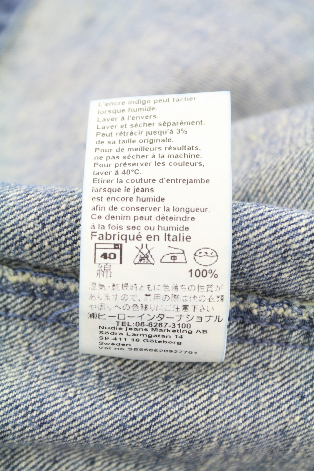 NUDIE JEANS Tryggve Men Jacket S Cosmic Blue Faded Denim Patch Pockets Buttoned