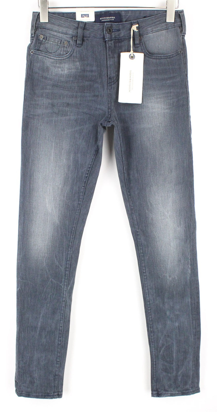 SCOTCH & SODA Skim Men's Jeans W28/L32 Skinny Stretch Mid Rise Classic Blue