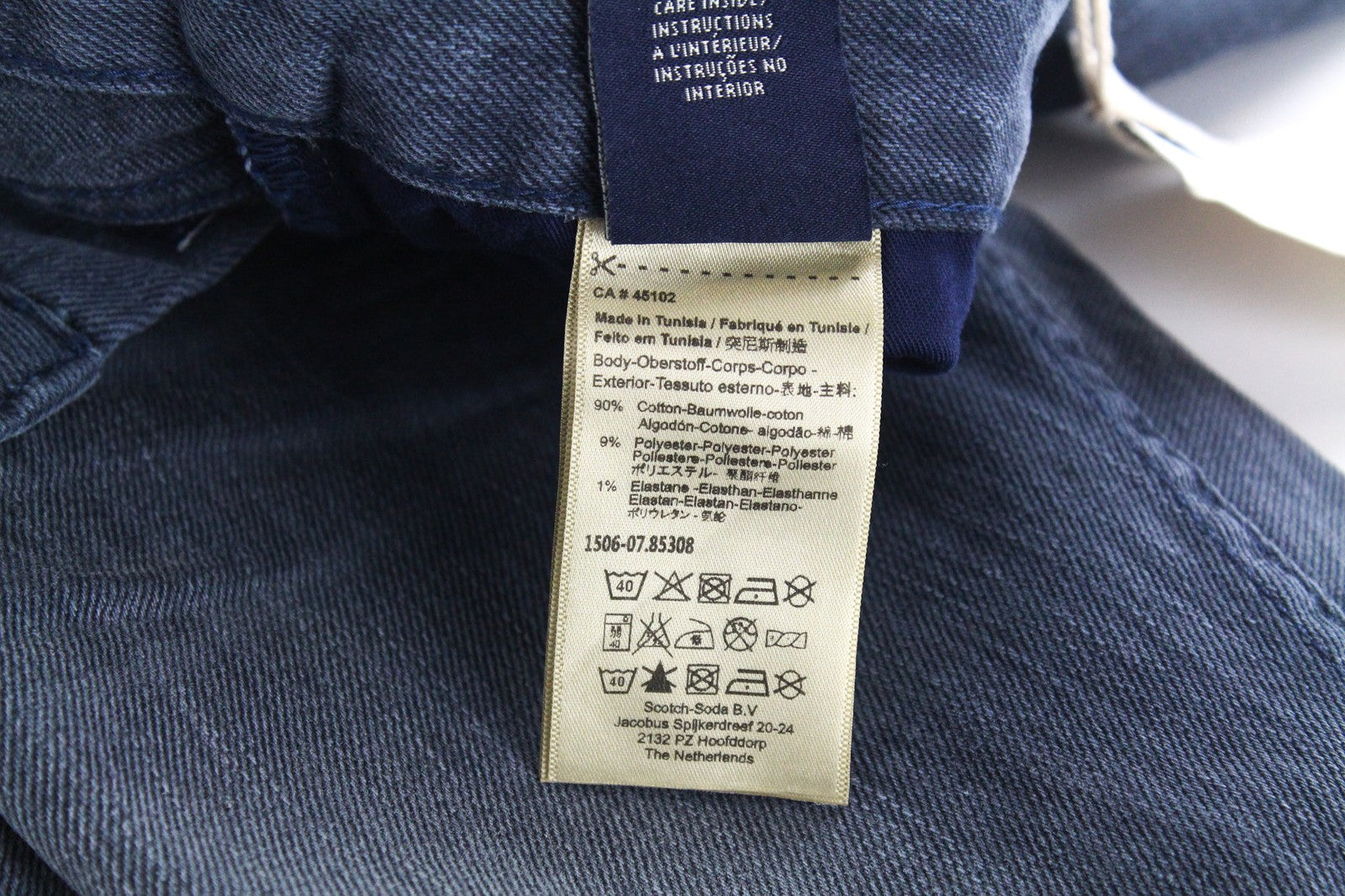 SCOTCH & SODA Skim Men's Jeans W28/L32 Skinny Stretch Mid Rise Classic Blue