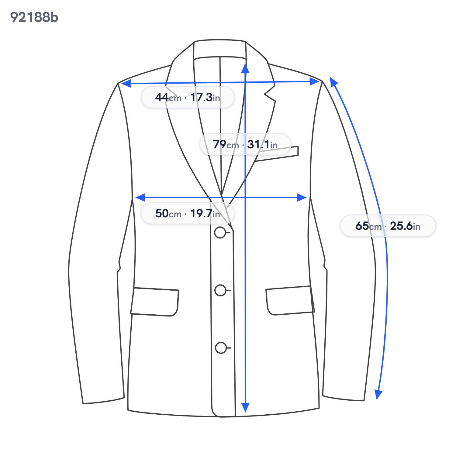 Suit Havana Jetted Soho