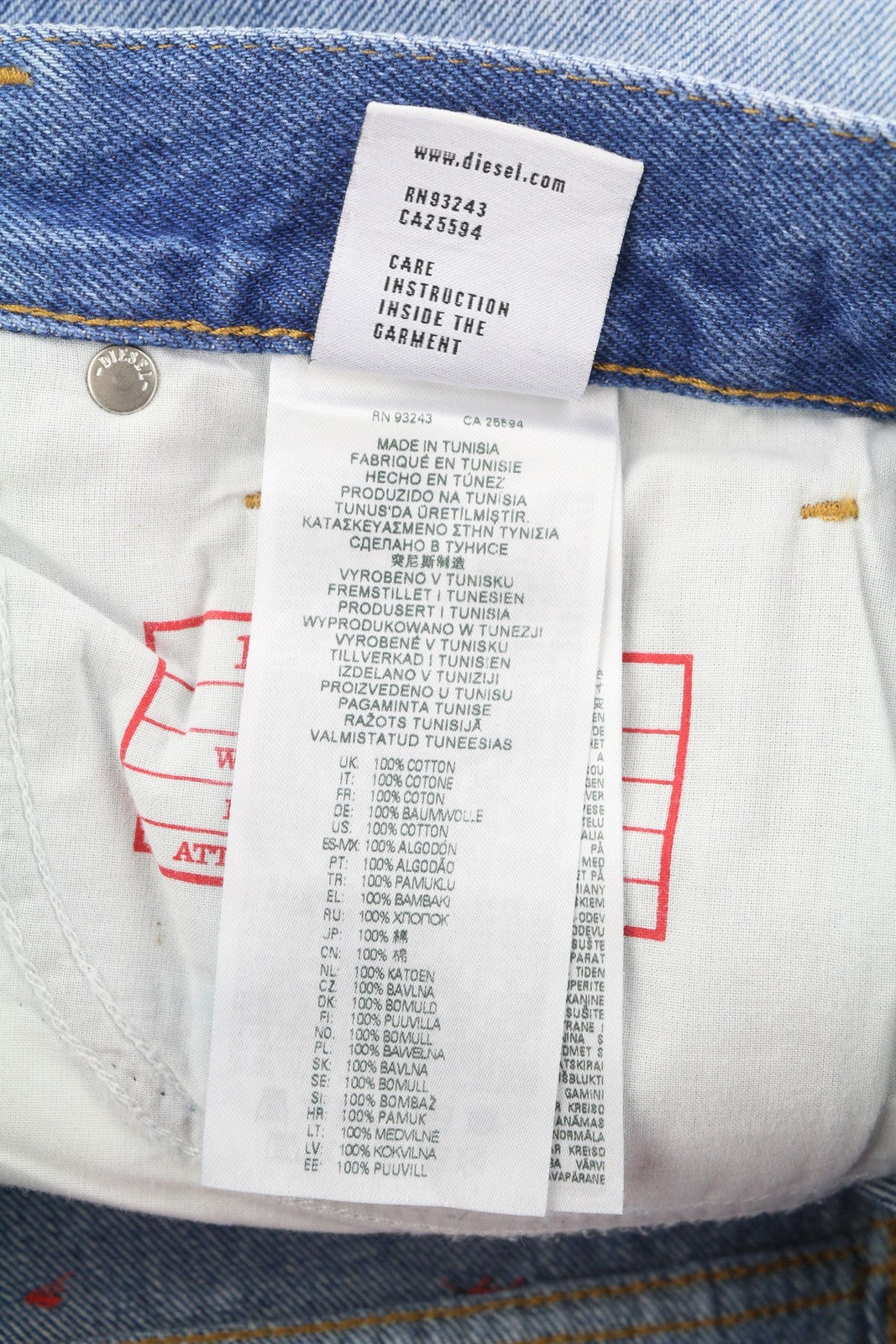 DIESEL 1995 007F5 Men Jeans W31/L30 Slim Fit Straight Leg Logo Print RRP€250