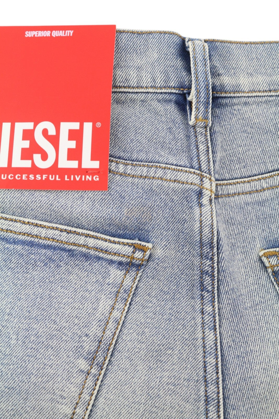 DIESEL 2019 D-Strukt 9C08L Men Jeans W33/L32 Blue Faded Washed Slim Fit RRP$350