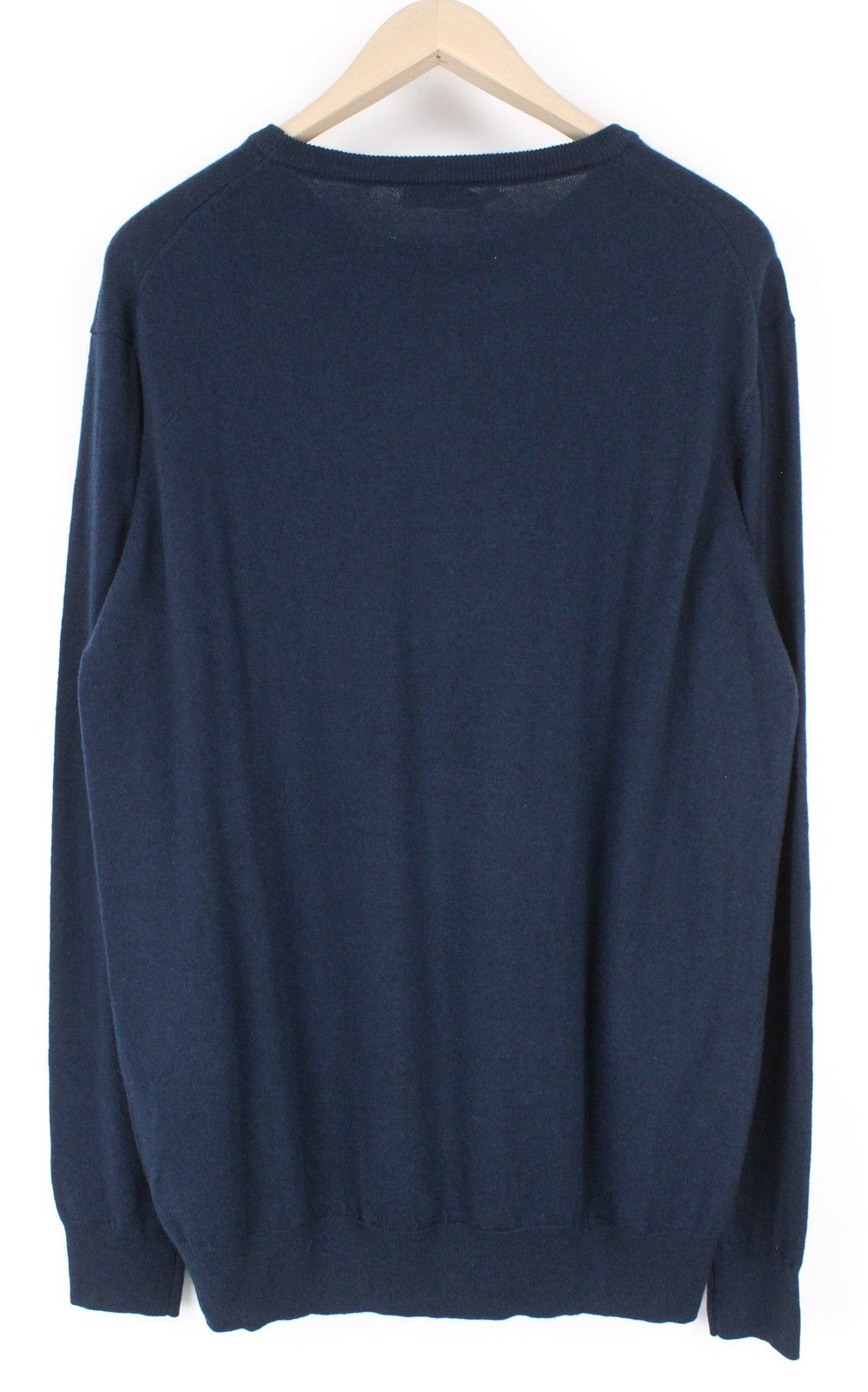 HARMONT & BLAINE Men's Jumper 3XL Navy Wool Blend Knit Floral Crew Neck