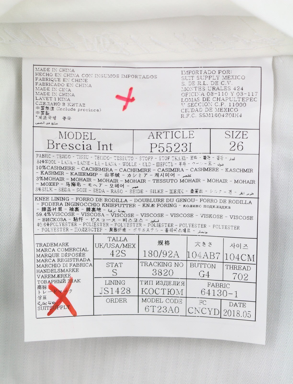 Suit Lazio Single Breasted
