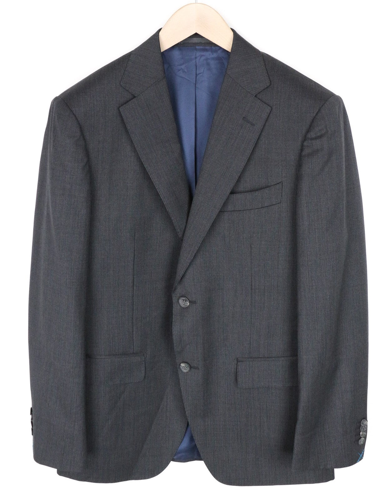 „SUITSUPPLY Napoli“ vyriškas švarkas „UK38R Slim Fit Super 110s“ pilkas vilnonis tiesus audinys