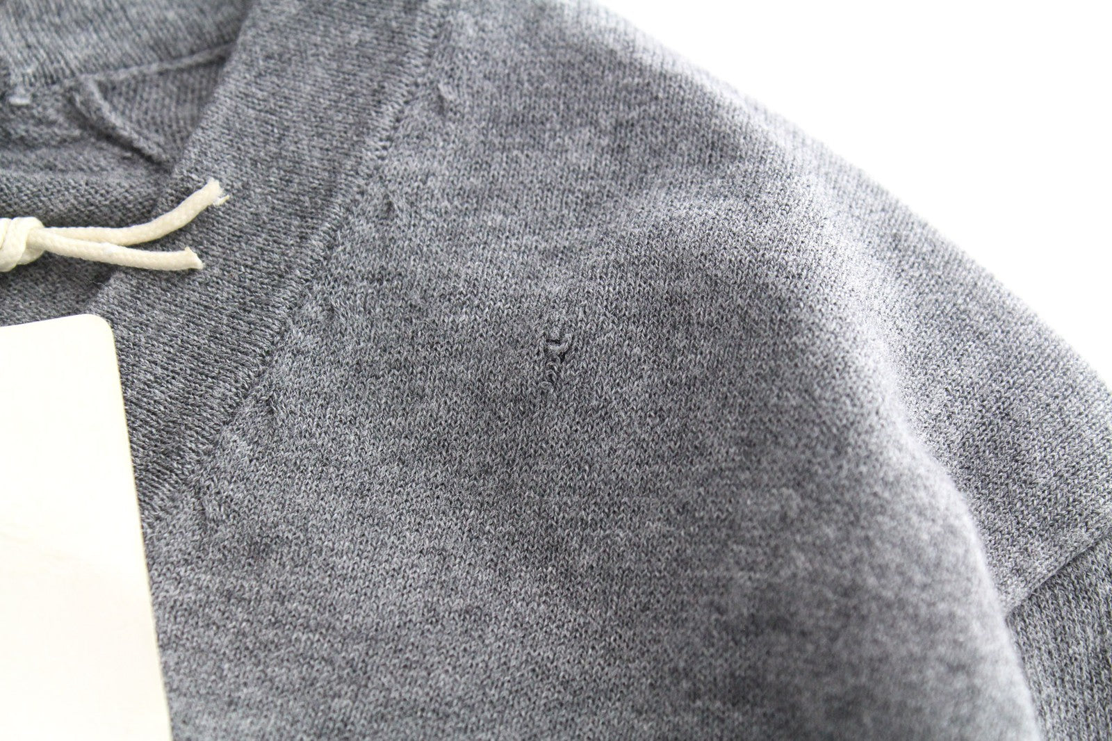 SCOTCH & SODA Men's Cardigan S Grey Melange Cotton Slim V-Neck Knit Button-Up