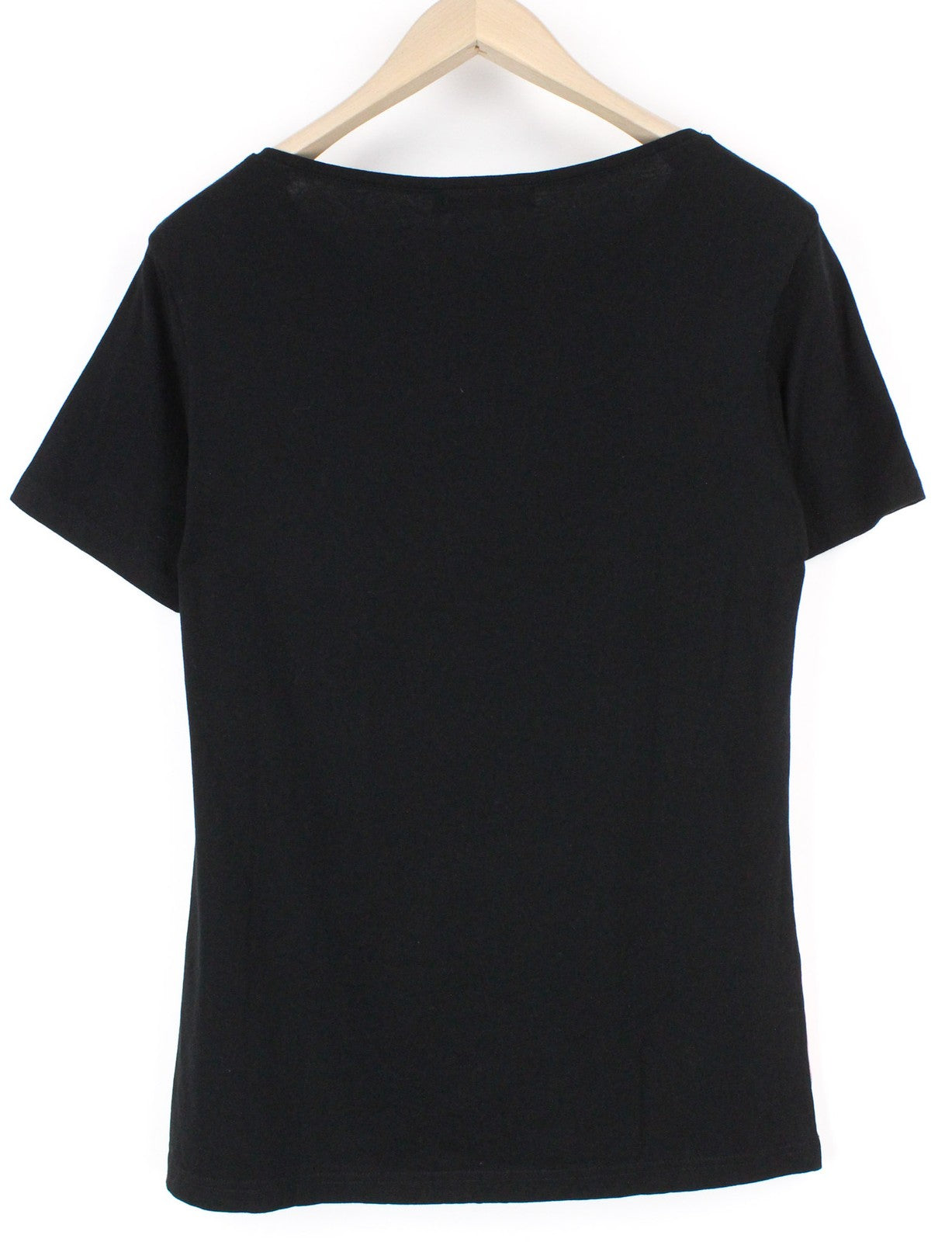 VKING Men's T-Shirt S Black Graphic Rose Print Cotton Crew Neck Jersey Top