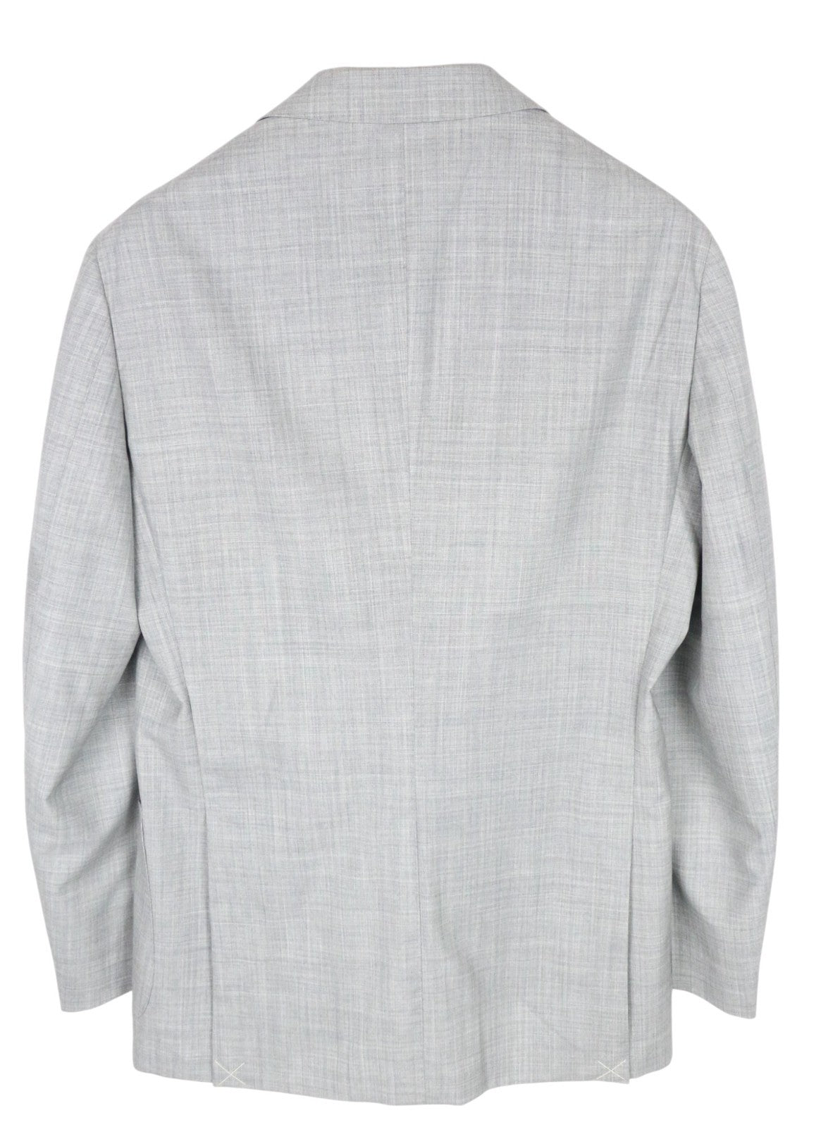 SUITSUPPLY Havana Suit UK40L Grey Melange Wool S120s 2Pc Slim Patch Style