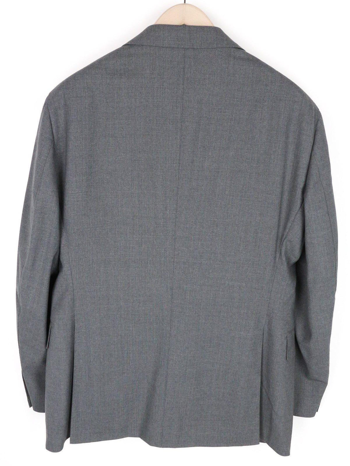 SUITSUPPLY La Spalla švarkas UK44S pilkas vilnonis plonas kirpimas su „Traveller Melange“ melanžu 