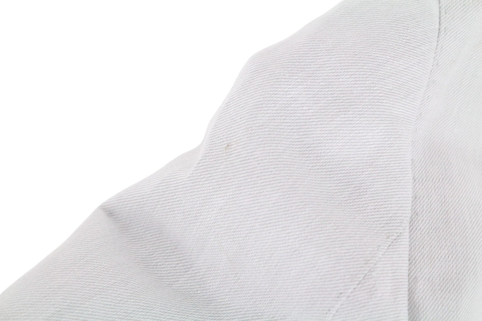 SUITSUPPLY Havana Suit UK40S Grey Slim Linen Cotton Melange 2-Piece Patch Style