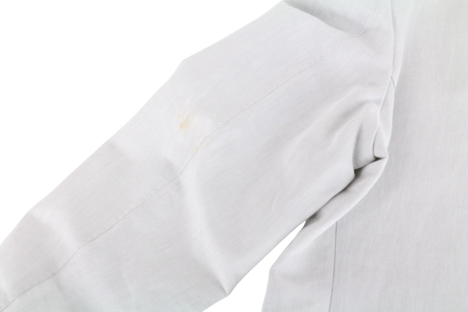 SUITSUPPLY Havana Suit UK40S Grey Slim Linen Cotton Melange 2-Piece Patch Style