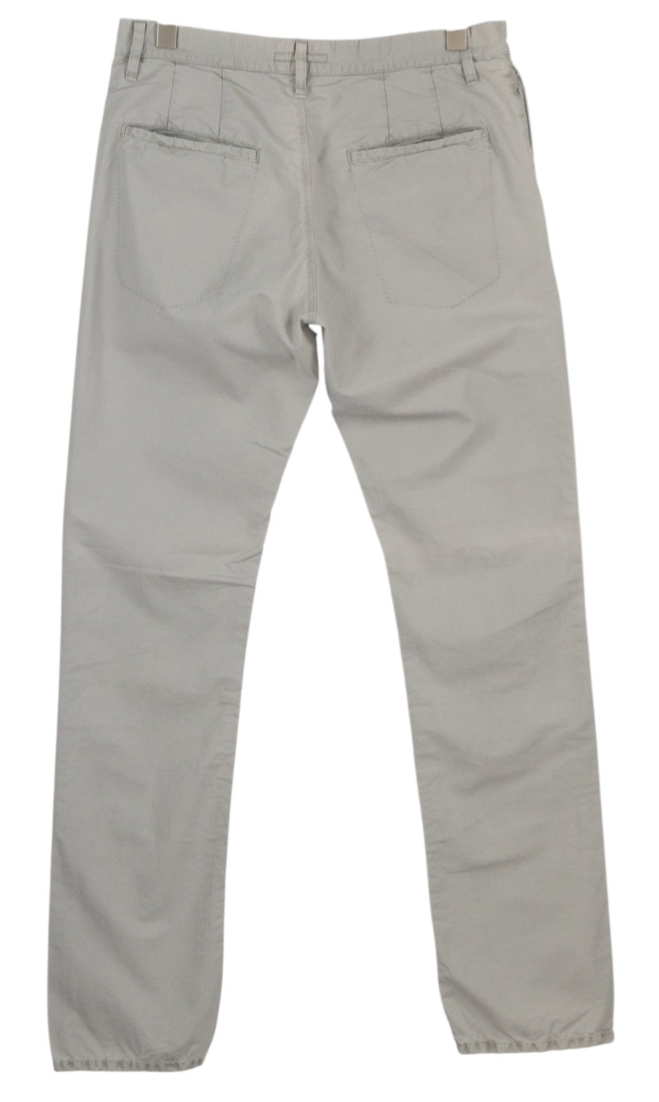 NUDIE JEANS Khaki Regular Men Trousers W32/L34 Gey Moon Dust Distress Ripped