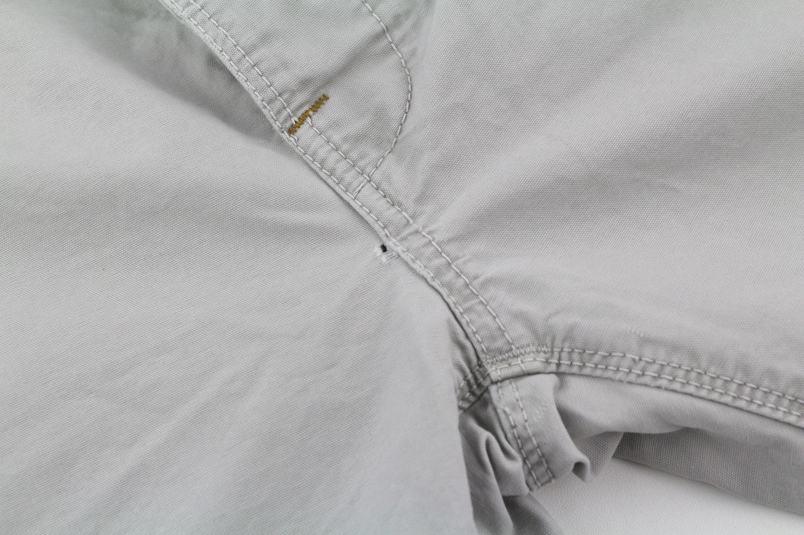 NUDIE JEANS Khaki Regular Men Trousers W32/L34 Grey Moon Dust Distressed Chino