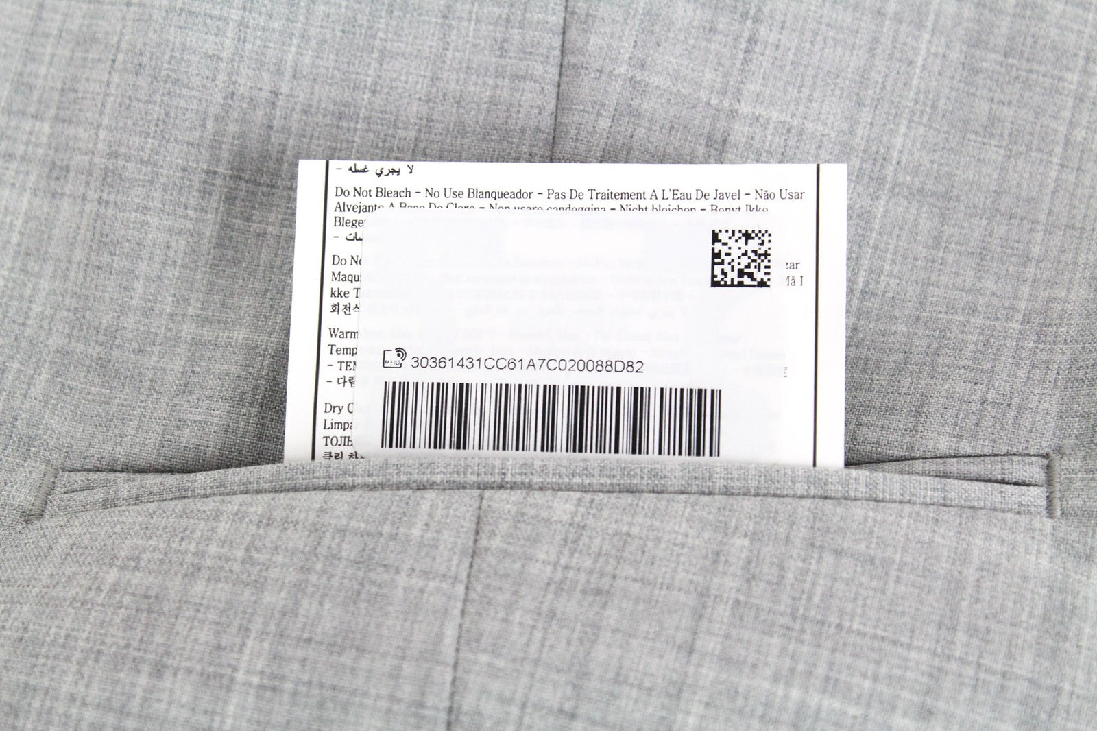 „SUITSUPPLY Ferrara“ liemenė UK56R pilka melanžo vilnonė plona V formos iškirpte suknelė 