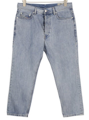 DIESEL Rhial 084FC Men Jeans W31/L32 Blue Faded Ankle Length Sim Carrot Fit