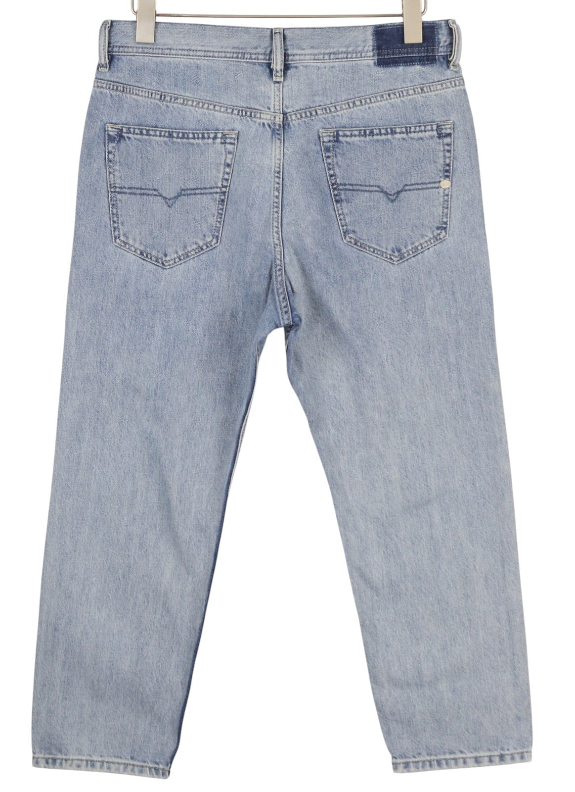 DIESEL Rhial 084FC Men Jeans W31/L32 Blue Faded Ankle Length Sim Carrot Fit