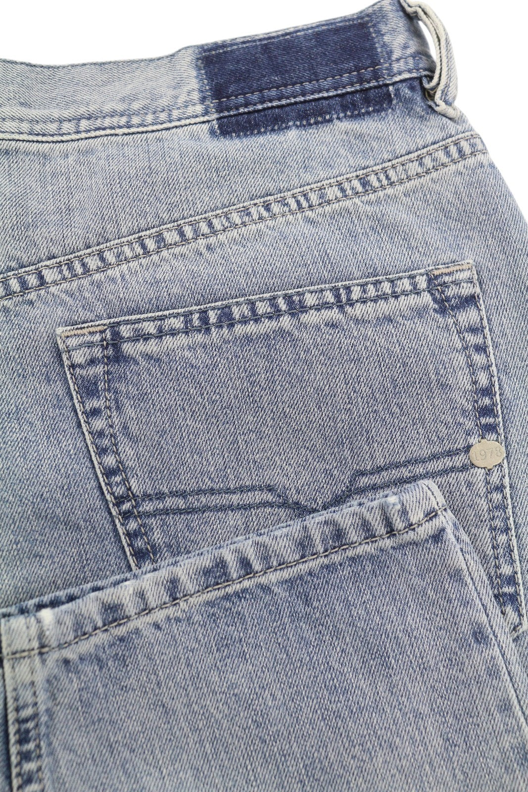 DIESEL Rhial 084FC Men Jeans W31/L32 Blue Faded Ankle Length Sim Carrot Fit