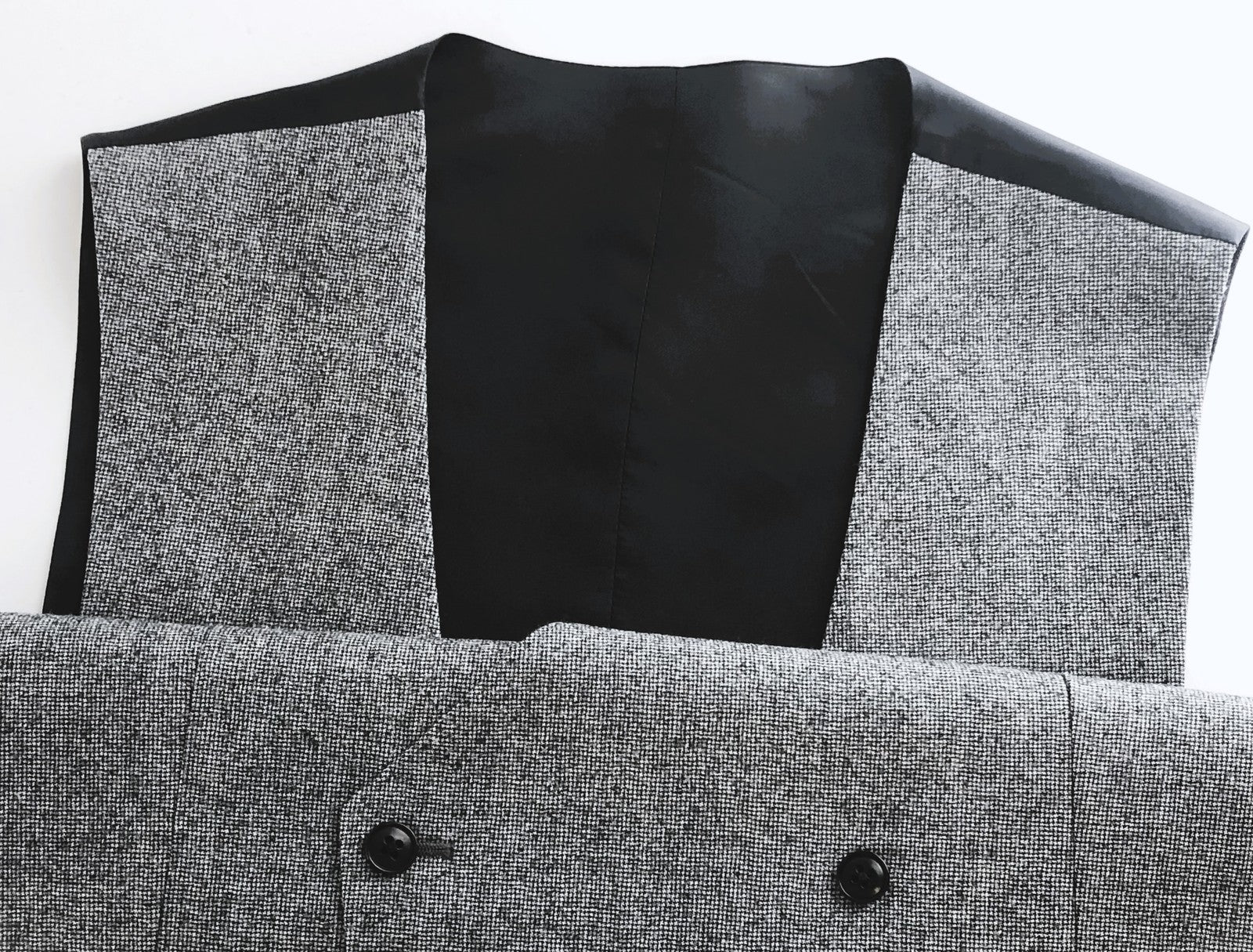 SUITSUPPLY Havana Men's Suit UK40L Grey Houndstooth 2Pc Slim S120 Wool Peak