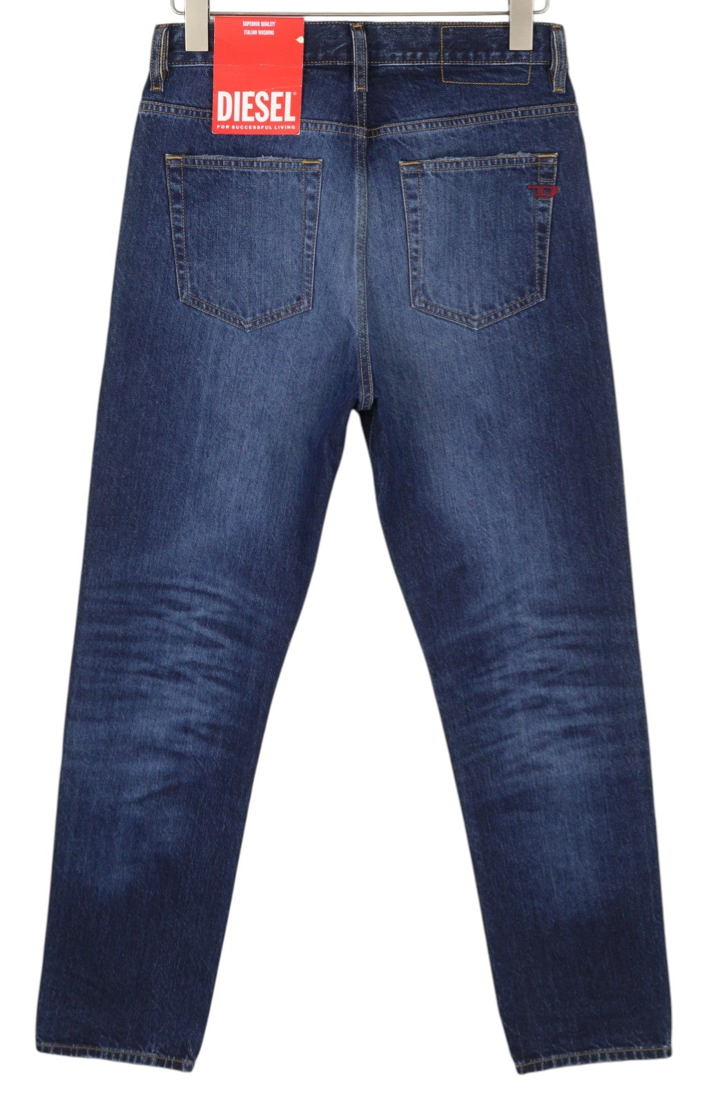 DIESEL 2020 D-Viker 09C64 Men Jeans W29/L32 Blue Faded Regular Straight RRP€225