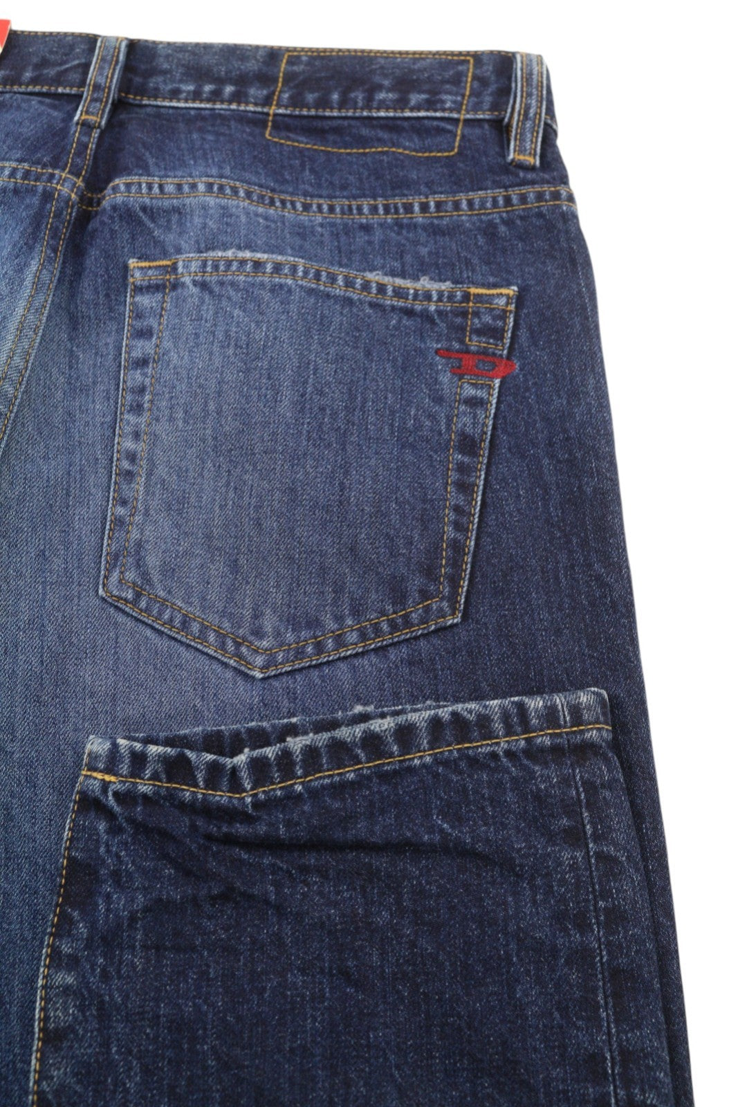 DIESEL 2020 D-Viker 09C64 Men Jeans W29/L32 Blue Faded Regular Straight RRP€225