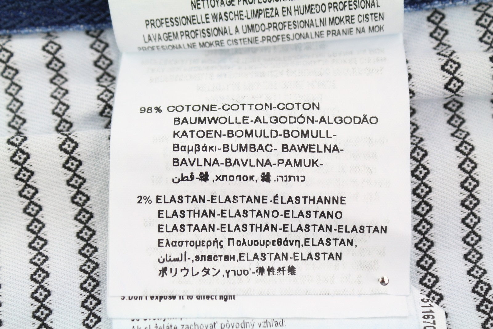 REPLAY Anbass Men Jeans W38/L36 Blue Washed Faded Slim Fit Zip Fly Logo Denim