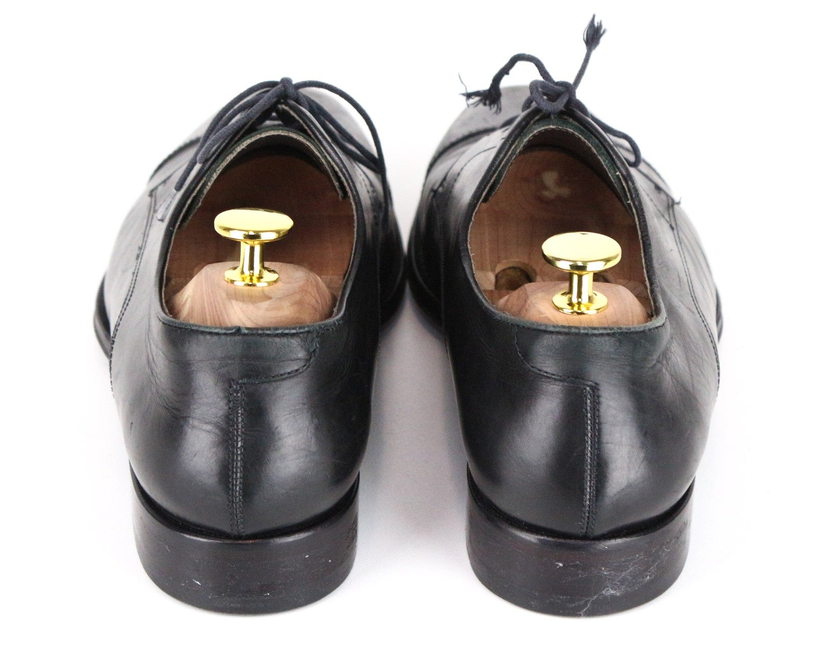 SUITSUPPLY Men's Shoes EU40.5 Black Leather Laced Classic Low Formal Footwear